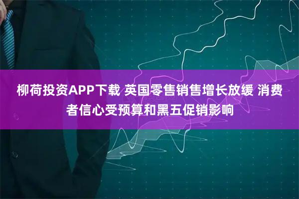 柳荷投资APP下载 英国零售销售增长放缓 消费者信心受预算和黑五促销影响